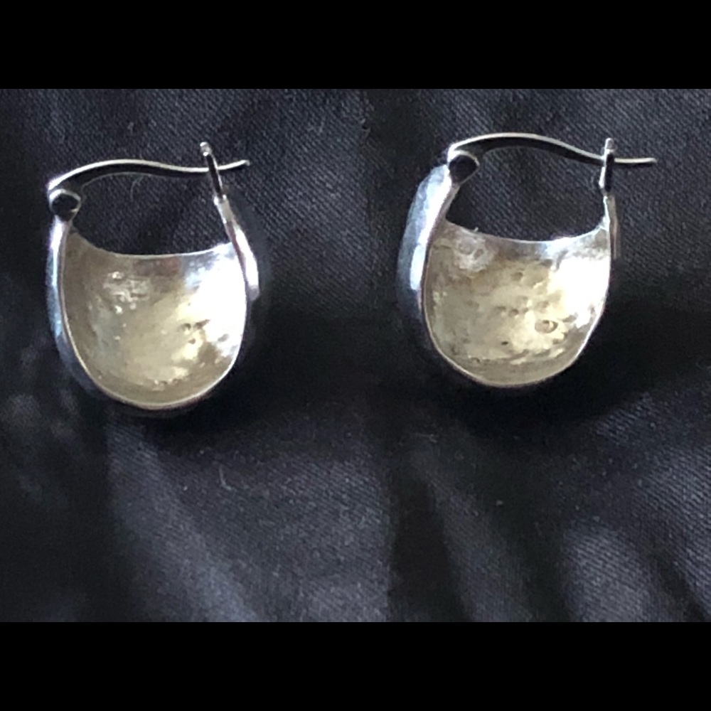 Silver earrings
